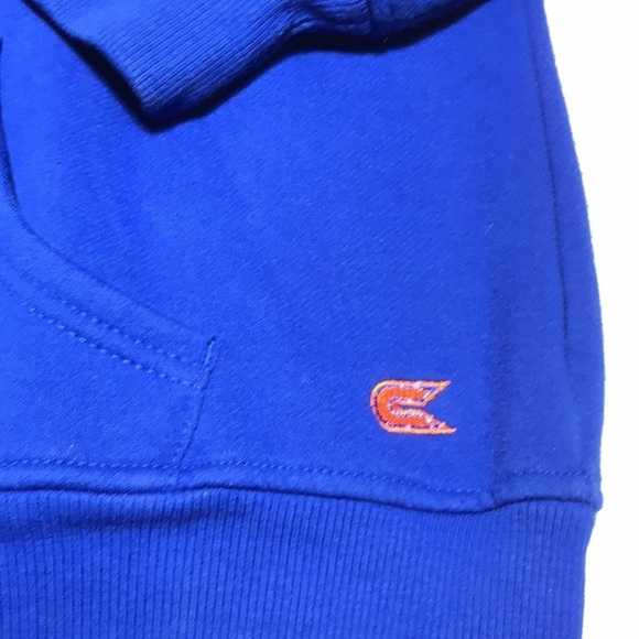 Colosseum Boise State Jacket Men XL Hood Zip Font Navy Orange Pockets Throwback - Picture 2 of 12